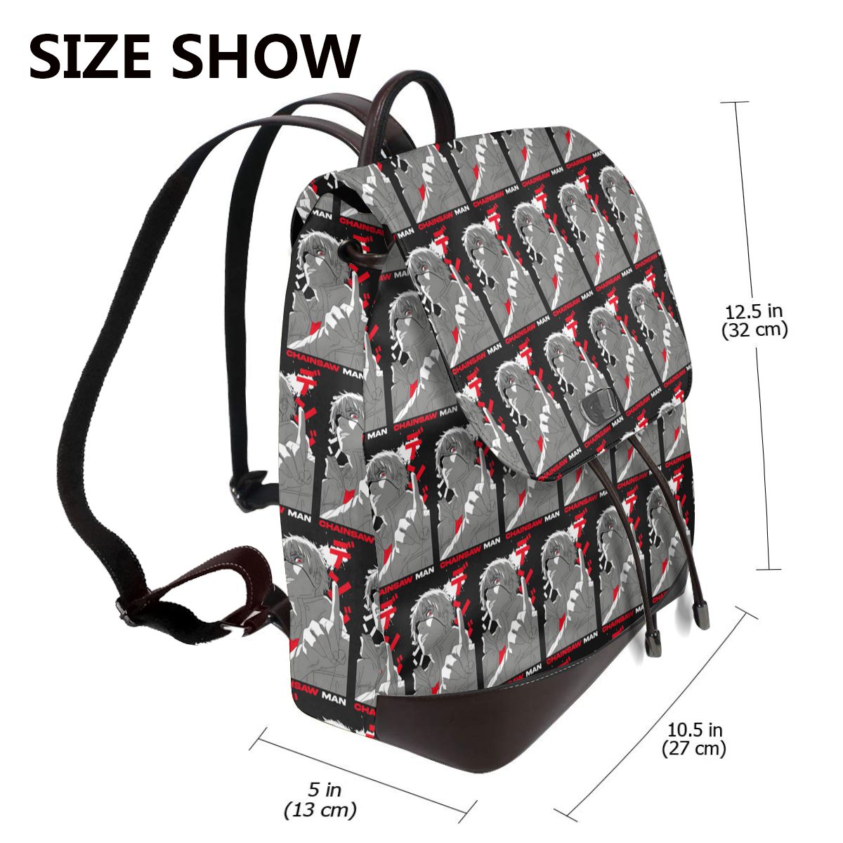 Anime Chainsaw Man Devil Women - đánh giá và giá Leather Work Rucksack Mens