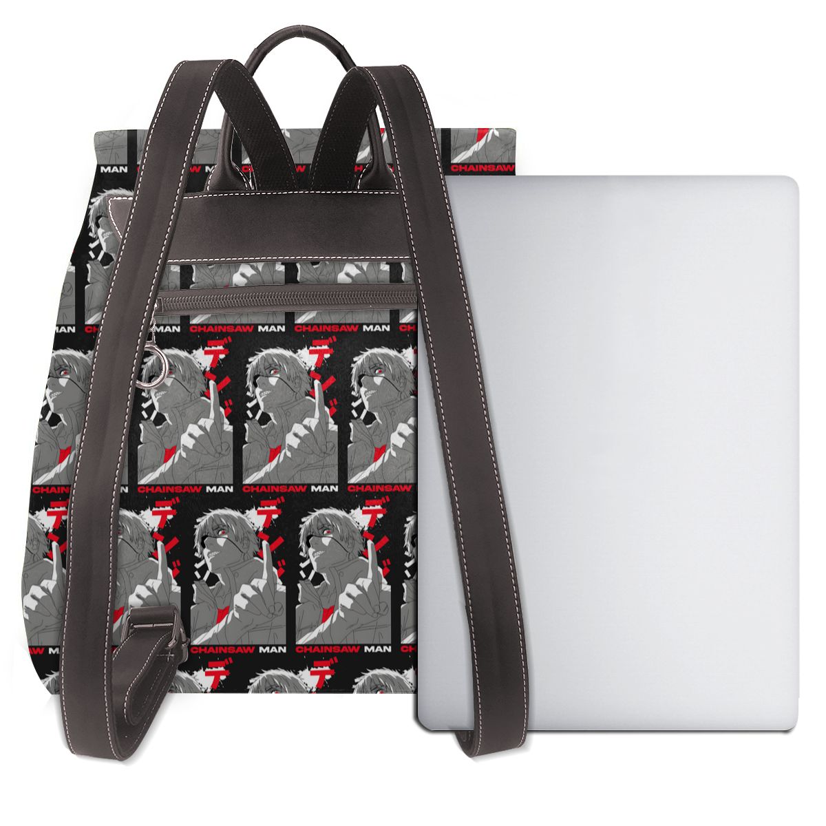 Anime Chainsaw Man Devil Women - đánh giá và giá Leather Work Rucksack Mens