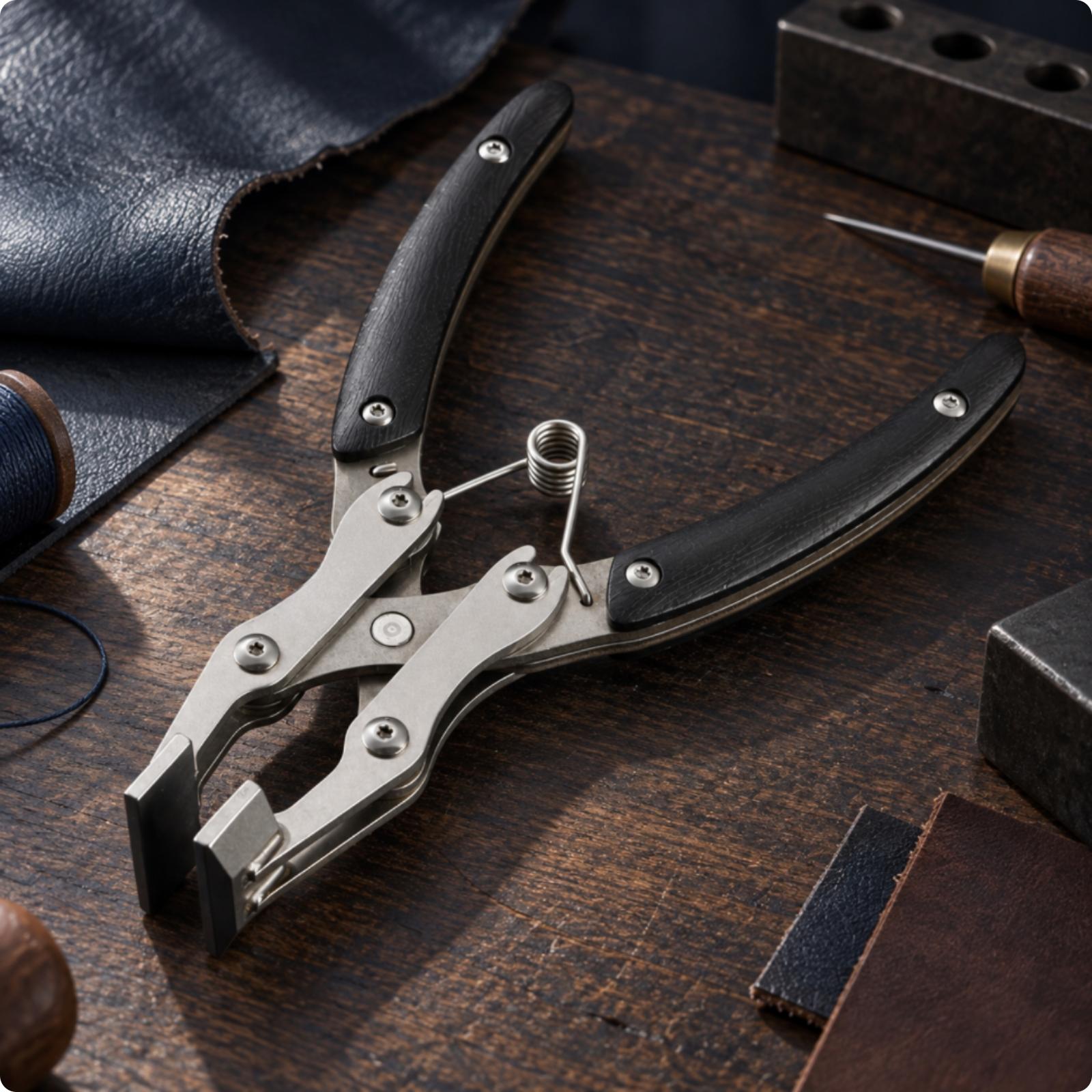 Professional Leather Edge Plie - đánh giá và giá Leatherwork Hand Press