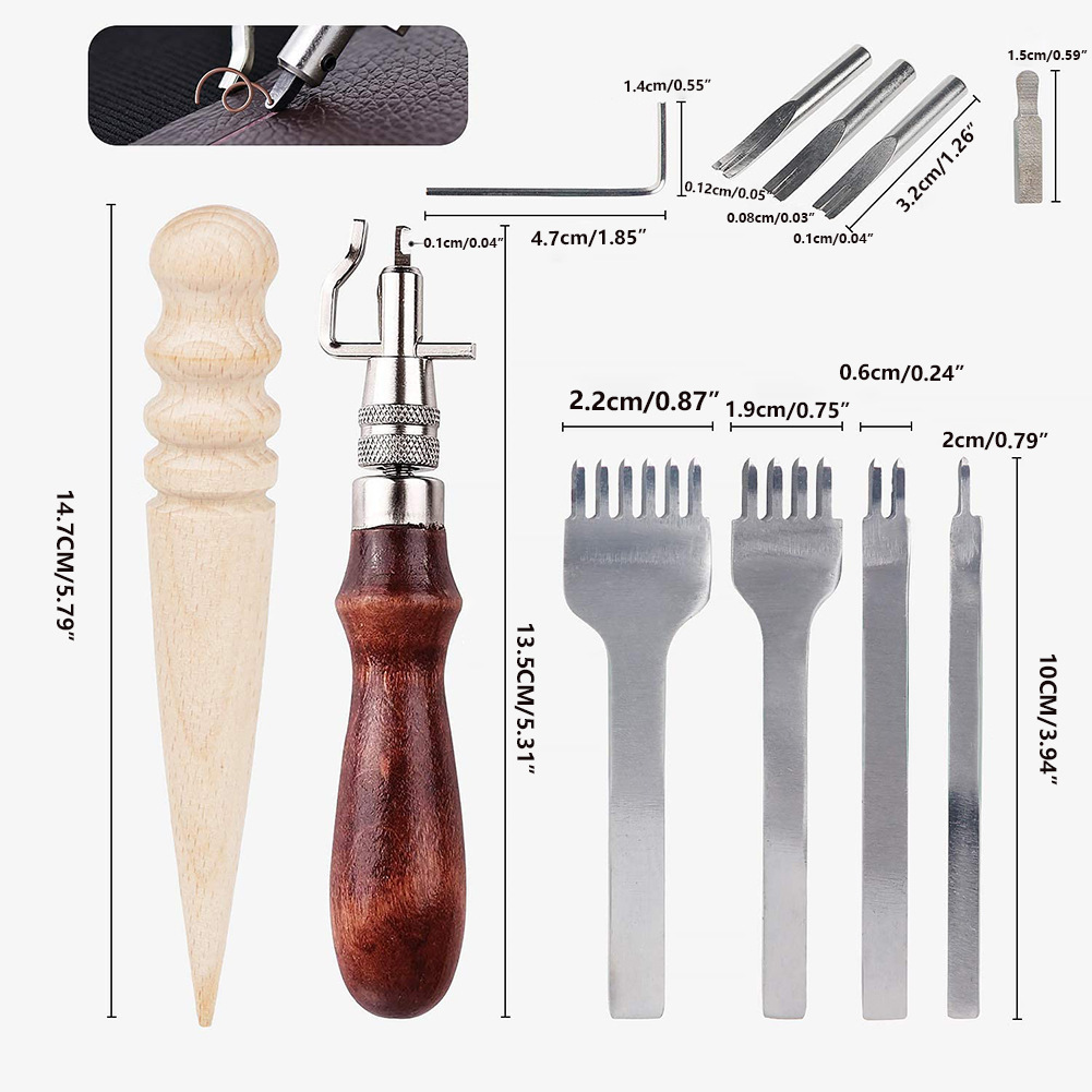 7 In 1 Adjustable Leathercraft - đánh giá và giá Groover Stitching Tool