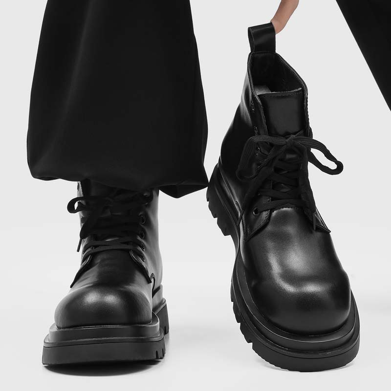 Black Men's Casual Leather Boo - đánh giá và giá Leatherwork Designs