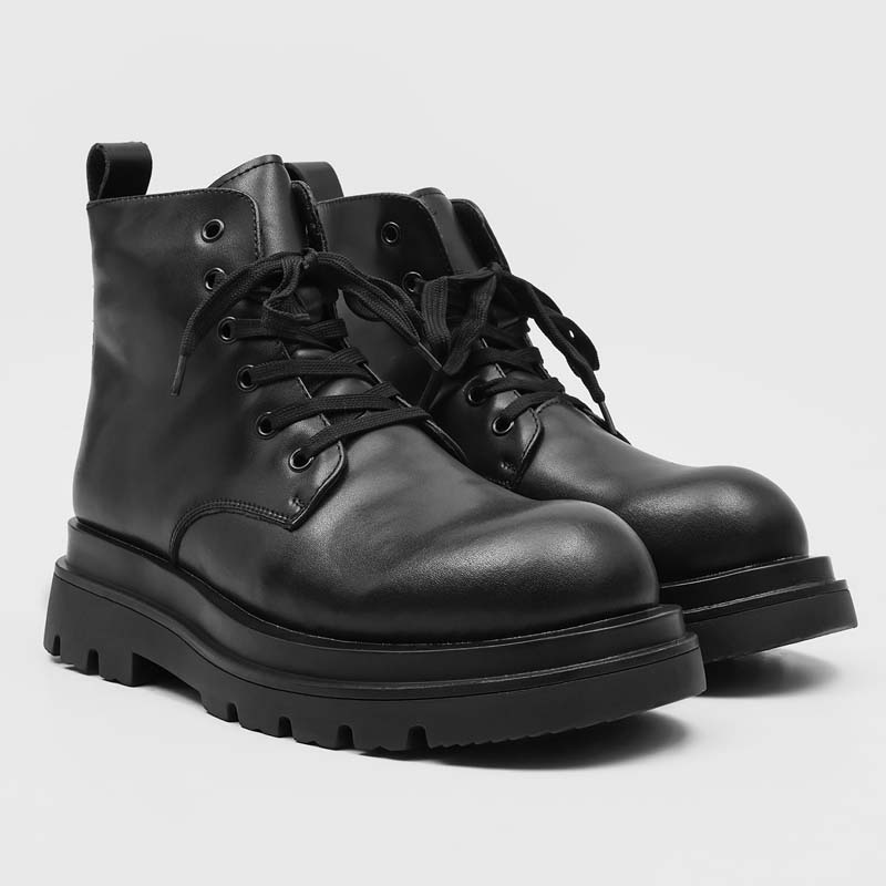 Black Men's Casual Leather Boo - đánh giá và giá Leatherwork Designs